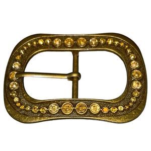 Vintage Rounded Rectangle Belt Buckle - Bid Now = Discounted Shipping